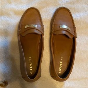 COACH TAN FLATS. BRAND NEW!!